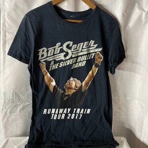 Bob Seeger and the Silver Bullet band concert tshirt, black, M/L